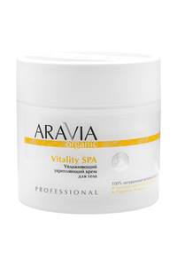 Aravia Organic Увлажняющий укрепляющий Vitality SPA Крем для тела 300 мл уход за телом aravia organic увлажняющий укрепляющий крем для тела vitality spa