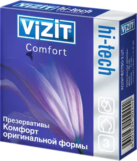 Vizit Hi-Tech Comfort Презервативы 3 шт