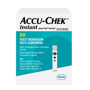 Accu-Chek Instant Акку-Чек Инстант Тест-полоски 50 шт enzymedica тест полоски для определения уровня ph 16 футовая катушка