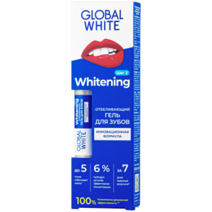 Global White Карандаш для зубов отбеливающий на 3 тона