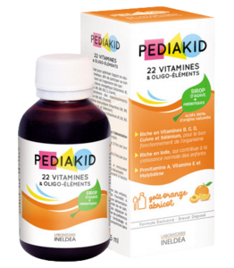 Pediakid 22 Витамина и Олигоэлементы Сироп для роста организма 125 мл сироп для сбалансированного роста организма pediakid 22 vitamines et oligo elements 250 мл