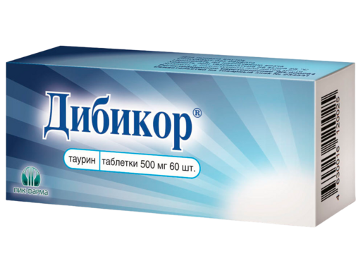 Дибикор Таблетки 500 мг 60 шт