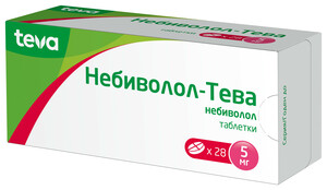 Небиволол-Тева Таблетки 5 мг 28 шт