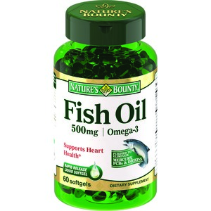 Nature's Bounty Рыбий жир Омега-3 Капсулы массой 500 мг 60 шт