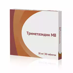 Триметазидин МВ Таблетки пролонгированного действия покрытые пленочной оболочкой 35 мг 30 шт
