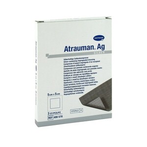 Hartmann Atrauman Ag повязка мазевая с серебром 5 х 5 см 10 шт