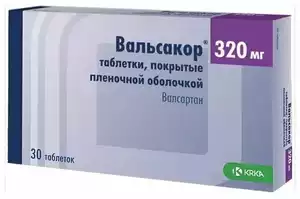 Вальсакор Таблетки покрытые пленочной оболочкой 320 мг 30 шт