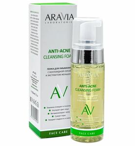 Aravia Laboratories Anti-Acne Пенка для умывания с коллоидной серой и экстрактом женьшеня 150 мл