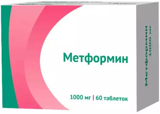 Метформин-Озон Таблетки 1000 мг 60 шт