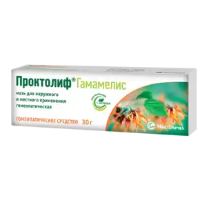 Проктолиф® Гамамелис мазь гомеопатическая 30 г туба