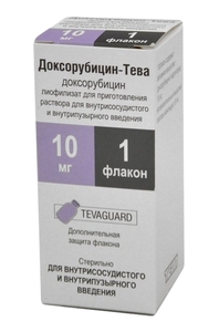 Доксорубицин-Тева лиофилизат для ин 10мг N1