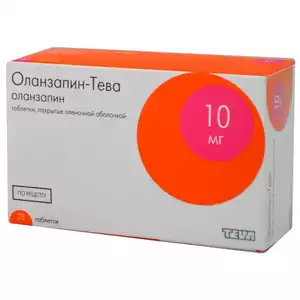 Оланзапин-тева таблетки покрытые пленочной оболочкой 10мг n28