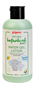 Pigeon Гель-лосьон для тела увлажняющий natural botanical baby water gel 200 мл раковина градиент