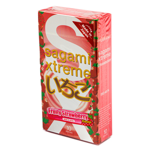 цена Sagami Xtreme Strawberry Презервативы 10 шт