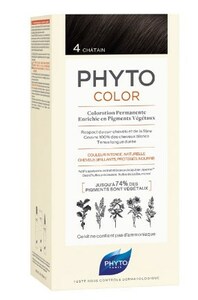 Phytosolba Phytocolor Краска для волос шатен 4 phyto phytocolor краска для волос 4 шатен 300 мл