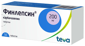 Финлепсин Таблетки 200 мг 50 шт