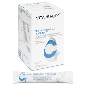 Vitabeauty конъюгированная линолевая кислота + пиколинат хрома сироп в стиках 10 мл 30 шт