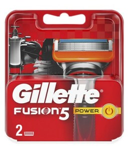 Gillette Fusion Power Кассеты 2 шт сменные кассеты для бритья gillette fusion 5 8 шт