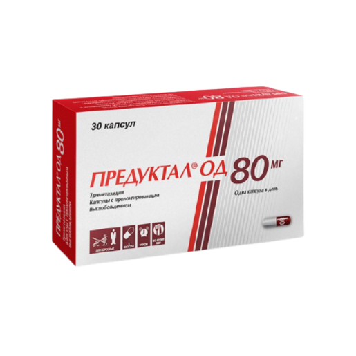 Предуктал ОД Капсулы пролонгированного действия 80 мг 30 шт