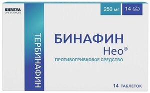 Бинафин Нео Таблетки 250 мг 14 шт