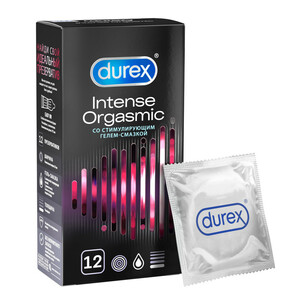 Durex Intense Презервативы 12 шт презервативы рельефные durex intense orgasmic со стимулирующим гелем смазкой 12 шт