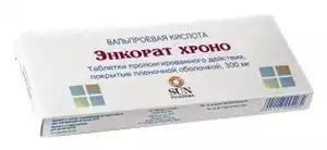 Энкорат хроно таблетки с пролонгированным высвобождением 300 мг 30 шт