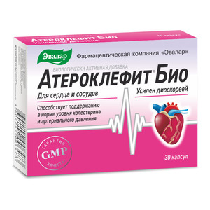Эвалар Атероклефит БИО Капсулы 30 шт витамин с аскорбиновая кислота пор 1г 10 бад