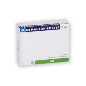 Мемантин рихтер Таблетки покрытые пленочной оболочкой 10 мг 60 шт мемантин таблетки 10 мг 60 шт