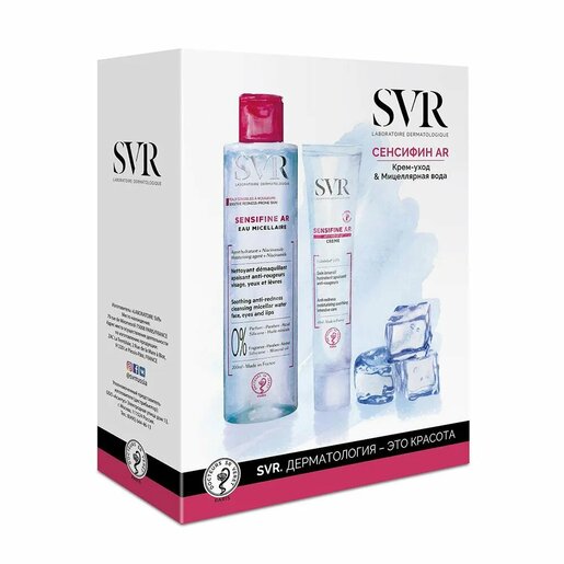 SVR Набор Sensifine AR Крем-уход увлажняющий 40 мл + Вода мицеллярная 200 мл