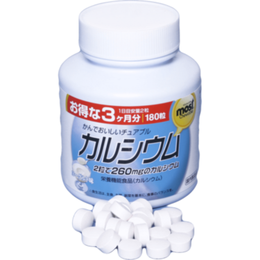 Orihiro кальций + витамин D со вкусом йогурта Таблетки жевательные 180 шт