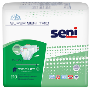 Seni Super Trio Подгузники для взрослых M 10 шт