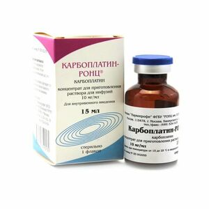 Карбоплатин-РОНЦ Концентрат для приготовления раствора для инфузий 10 мг/мл 15 мл