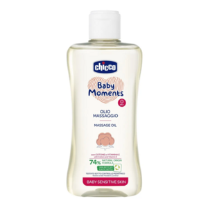 Chicco бэби моментс Масло массажное 200 мл chicco лосьон для тела baby moments delicate skin 500 мл