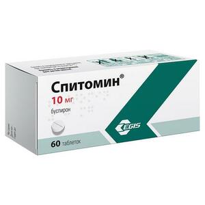 Спитомин Таблетки 10 мг 60 шт афобазол таблетки 10 мг 60 шт