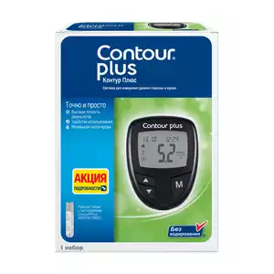 Contour Plus Глюкометр для измерения уровня глюкозы в крови