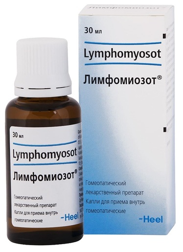 Лимфомиозот Капли гомеопатические 30 мл купить по цене 787,0 руб в интернет-аптеке в Москве – лекарства в наличии, стоимость Лимфомиозот, доставка на дом