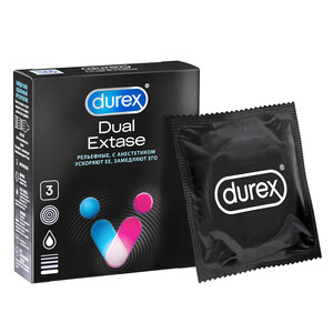 Durex Dual Extase презервативы 3 шт цена и фото
