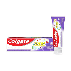Colgate® Total 12 Паста зубная Профессиональная Здоровье Десен 75 мл total 12 профессиональная здоровье десен комплексная антибактериальная