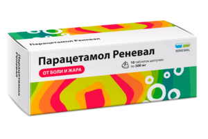 Парацетамол Реневал Таблетки шипучие 500 мг 10 шт парацетамол 500 мг 10 шт таблетки