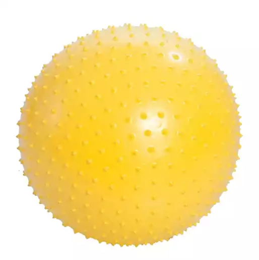 Тривес мяч гимнастический с игольчатой поверхностью желтый 155 мм