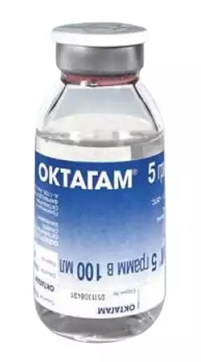 Октагам раствор для инфузий 50 мг/мл флакон 5 г 100 мл