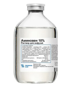 Аминовен Раствор для инфузий 10 % 500 мл 10 шт