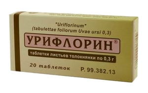 Урифлорин таблетки 300 мг 20 шт урифлорин таб 300мг 20
