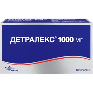 Детралекс Таблетки покрытые пленочной оболочкой 1000 мг 18 шт