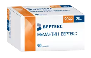 Мемантин-Вертекс Таблетки 20 мг 90 шт