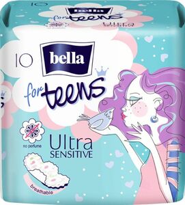 Bella Прокладки ежедневные For Teens Ultra Sensitive 10 шт супертонкие ежедневные прокладки bella ultra sensitive 10 шт
