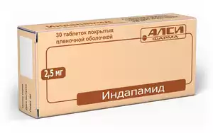 Индапамид-АЛСИ таблетки 2, 5 мг 30 шт
