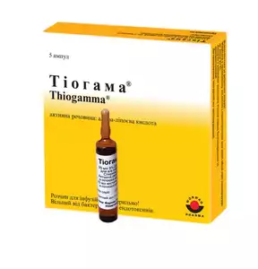 Тиогамма раствор для инфузий 12 мг/мл 50 мл 10 шт