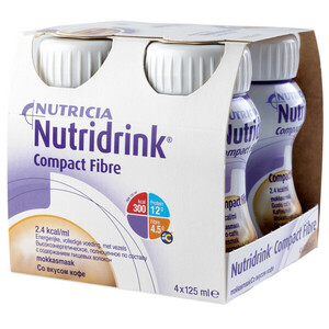 Nutridrink Компакт с пищевыми волокнами со вкусом кофе 125 мл 4 шт 42966