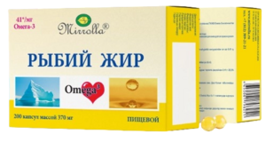Mirrolla Рыбий жир Капсулы массой 370 мг 200 шт